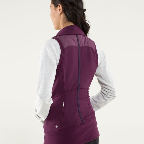 Lululemon Won't Stop Vest Plum Size 4 Rulu - Picture 6 of 8